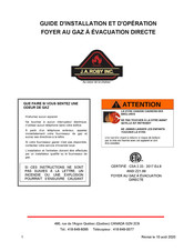 J.A.ROBY MISTRAL Guide D'installation Et D'operation