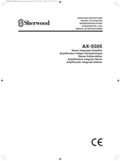 Sherwood AX-5505 Manuel D'utilisation