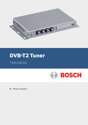 Bosch DVB-T2 Tuner Mode D'emploi