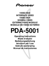 Pioneer PDA-5001 Mode D'emploi