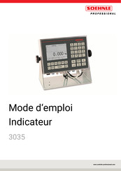 Soehnle Professional 3035 Mode D'emploi