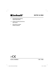 EINHELL GE-TM 102 B&S Instructions D'origine
