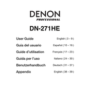 Denon Professional DN-271HE Guide D'utilisation