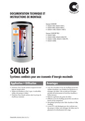 Consolar CONFORT PRO SOLUS II 1050L Instructions De Montage