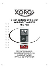 Xoro HSD 7570 Manuel D'emploi