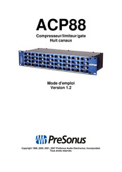 PRESONUS ACP88 Mode D'emploi