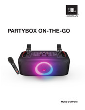 Harman JBL PARTYBOX ON-THE-GO Mode D'emploi