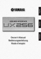 Yamaha UX256 Mode D'emploi