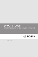 Bosch DIP-2042EZ-4HD Guide D'installation