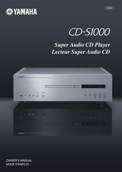 Yamaha CD-S2000 Mode D'emploi