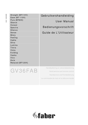 Faber GV36FAB Silva Guide De L'utilisateur