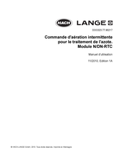 HACH LANGE N/DN-RTC Manuel D'utilisation