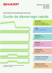 Sharp MX-6200N Guide De Démarrage Rapide
