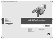 Bosch GSH 5X Plus Professional Notice Originale