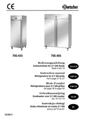 Bartscher 700.455 Mode D'emploi