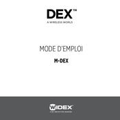 Widex M-DEX Mode D'emploi