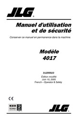 JLG 4017 Manuel D'utilisation Et De Sécurité