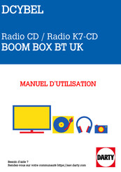 Darty DCYBEL BOOM BOX BT UK Manuel D'utilisation