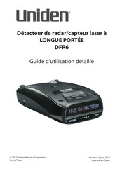 Uniden DFR6 Guide D'utilisation