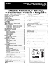 Payne B PG96VAT Instructions D'installation Et De Fonctionnement