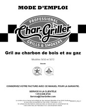 Char-Griller 5072 Mode D'emploi