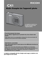 Ricoh CX1 Mode D'emploi