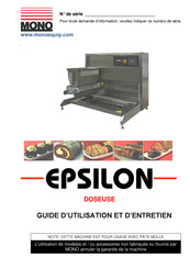 Mono Equipment Epsilon Guide D'utilisation Et D'entretien