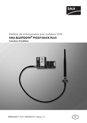 SMA BLUETOOTH PIGGY-BACK PLUS Manuel D'installation