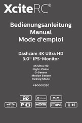 XciteRC Dashcam 4K Ultra HD 3.0