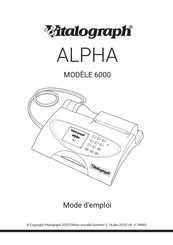 Vitalograph ALPHA 6000 Mode D'emploi