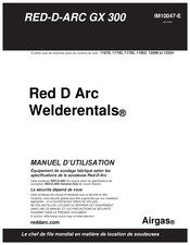 Airgas RED-D-ARC GX 300 Additif Au Manuel D'utilisation