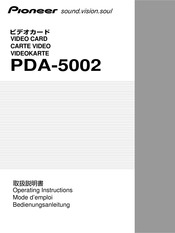 Pioneer PDA-5002 Mode D'emploi