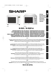 Sharp R-939 Mode D'emploi