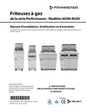 Frymaster MJ40 Manuel D'installation, D'utilisation Et D'entretien