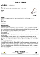 Deltaplus AM022X2 Instructions D'emploi