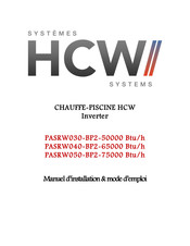 HCW PASRW050-BP2-75000 Manuel D'installation & Mode D'emploi