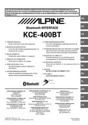 Alpine KCE-400BT Mode D'emploi