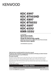 Kenwood KDC-BT855U Guide De Démarrage Rapide