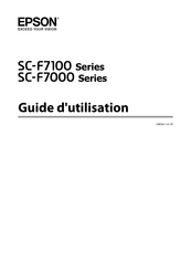 Epson SureColor SC-F7000 Série Guide D'utilisation