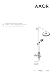 Hansgrohe AXOR Montreux Showerpipe 16574 1 Série Instructions De Montage / Mode D'emploi / Garantie