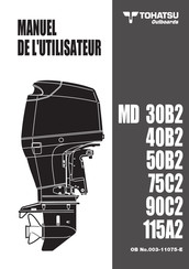 TOHATSU MD 30B2 Manuel De L'utilisateur