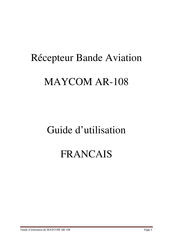 Maycom AR-108 Guide D'utilisation