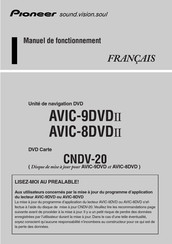 Pioneer CNDV-20 Manuel De Fonctionnement