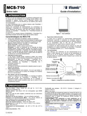 Visonic MCS-710 Guide D'installation