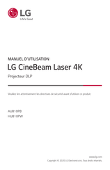 Lg CineBeam Laser 4K AU810PB Manuel D'utilisation