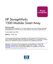 HP StorageWorks 1500 Modular Smart Array Manuel D'installation
