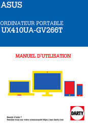 Asus UX410UA-GV266T Manuel D'utilisation