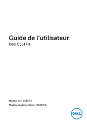 Dell C5517H Guide De L'utilisateur