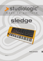 Studiologic sledge Mode D'emploi