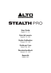 Alto Professional STEALTH PRO Guide D'utilisation